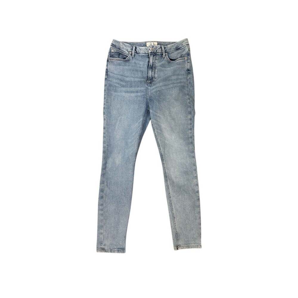 Free People We The Free Jeans Women's 31 Light Wash Blue‎ High Rise Ankle Skinny